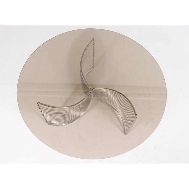 Mid-Century Modern Space Age Coffee Table in Wire, Germany, 1970s For Sale - Image 3 of 15