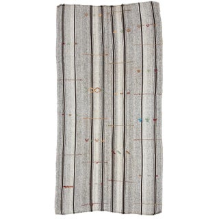 1960s Vintage Turkish Kilim Rug- 5′10″ × 11′5″ For Sale