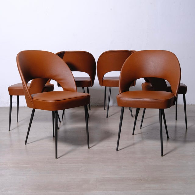 1960s Italian Modern Armchairs, 1960s, Set of 6 For Sale - Image 5 of 18