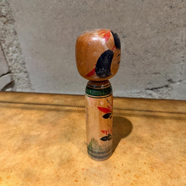 Japanese Kokeshi Doll Traditional Wooden Folk Art From Tohoku Region For Sale In San Diego - Image 6 of 12
