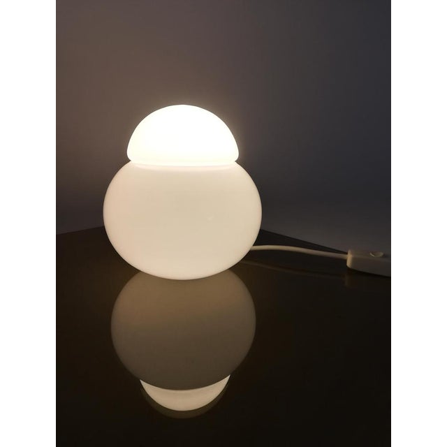 Vintage Opaline Daruma Table Lamp by Sergio Asti for Candel, Italy, 1970s For Sale - Image 10 of 14