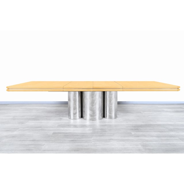 Mid-Century Modern "Radial" Dining Table by Stanley J. Friedman for Brueton For Sale - Image 9 of 13
