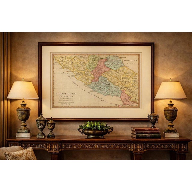 Traditional Antique Map of Central Italy and Early Roman Empire by Wilkinson, 1801 For Sale - Image 3 of 12