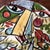 Ceramic Wall Plate by Gennaro Condurso, Seminara, Italy, 2000s For Sale - Image 12 of 13