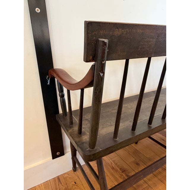 Antique American Deacons Bench For Sale - Image 12 of 12