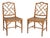 Set of Faux Bamboo and Canning Chairs, 1970s For Sale