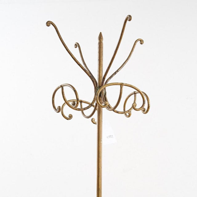 Wrought iron coat hanger with original lacquering height: 191 width: 67 additional information style: antique production...