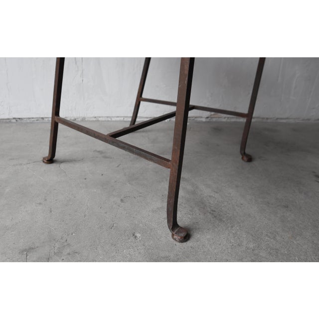 Brown Set of 6 Vintage Metal Windsor Garden Dining Chairs For Sale - Image 8 of 8