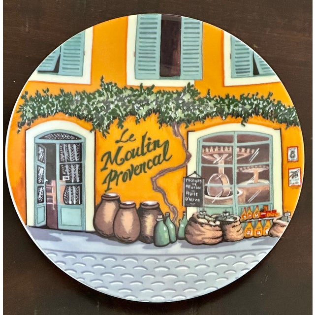 Limoges, France Curated Vintage French Limoges Porcelain and Hand-Forged Pewter Dessert Plates - Set of 4 For Sale - Image 4 of 10