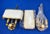 Italian Brass Two-Light Wall Sconces With Original Ivory Shades - Pair For Sale In New York - Image 6 of 15