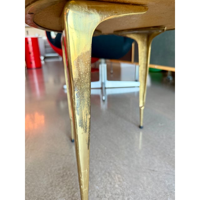 60s Japanese Mosaic Tile and Brass Occasional Table Ardan Jewelers Plant Stand For Sale - Image 14 of 15