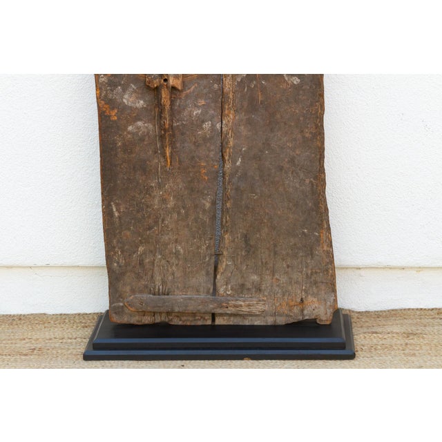 Early 19th Century Ancient Primitive Bamana Ta-Koy Lock African Door For Sale - Image 5 of 8
