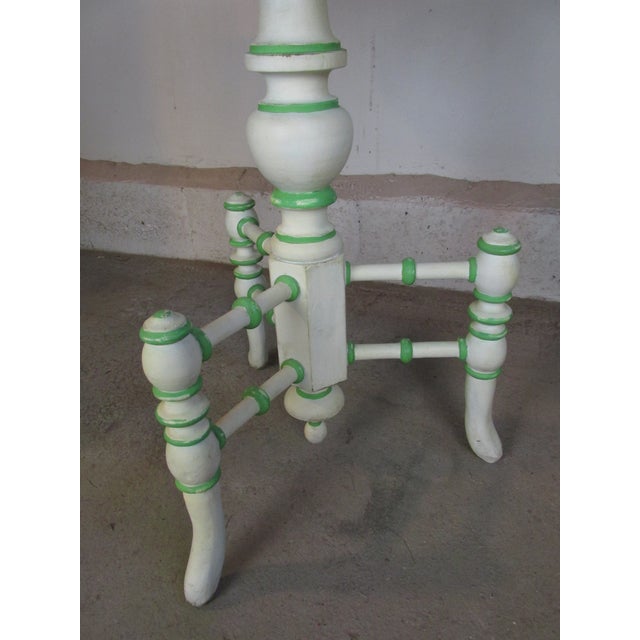 Early 20th Century Palm Beach Regency Style Faux Painted Accent Table For Sale - Image 4 of 10