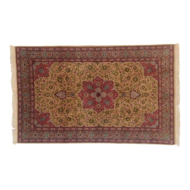 1970s Persian Tabriz, 5'8" X 9'3" For Sale