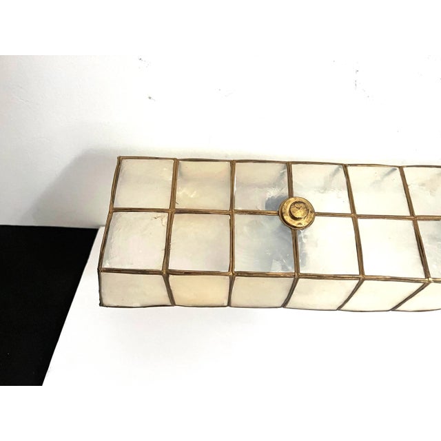 Mid Century Capiz Shell Wall Light For Sale - Image 10 of 15