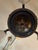 1920s Circa 1920’s Dark Brozed Patina Chandelier With Ribbed Glass Shades For Sale - Image 5 of 5