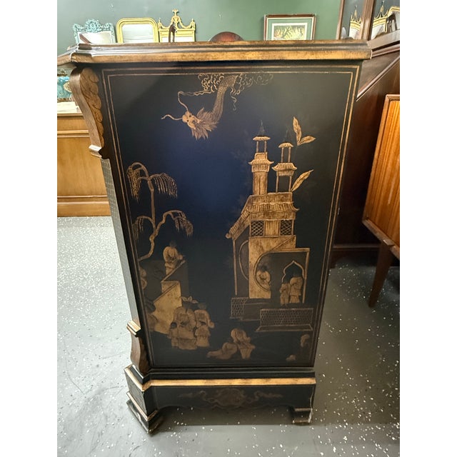 Chelsea House Inc Late 20th Century Chelsea House Chinoiserie Two Door Cabinet For Sale - Image 4 of 11