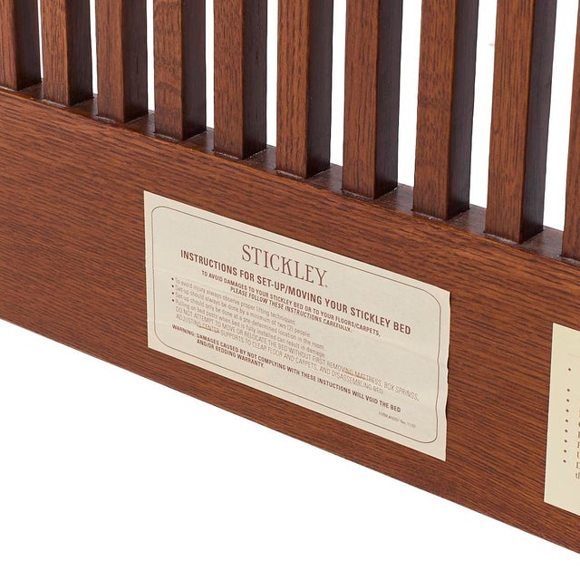 Brown Stickley Mission Oak Twin Bed For Sale - Image 8 of 9