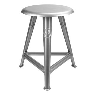 Model 1S / 48 Stool in Naked Steel from Rowac For Sale