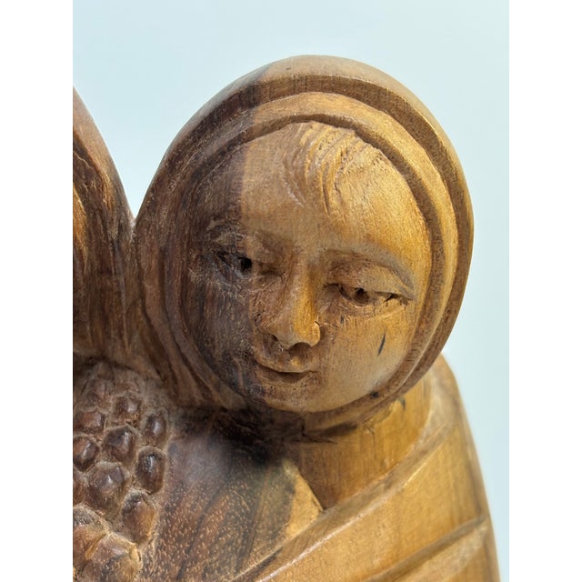 Auburn Vintage Luis Potosi Woord Carving 'Mother and Child' For Sale - Image 8 of 12