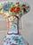 Antique Japanese vase, wired to modern lighting. Double s-socket with pull chain on/off. Inline on/off on cord. The scene...