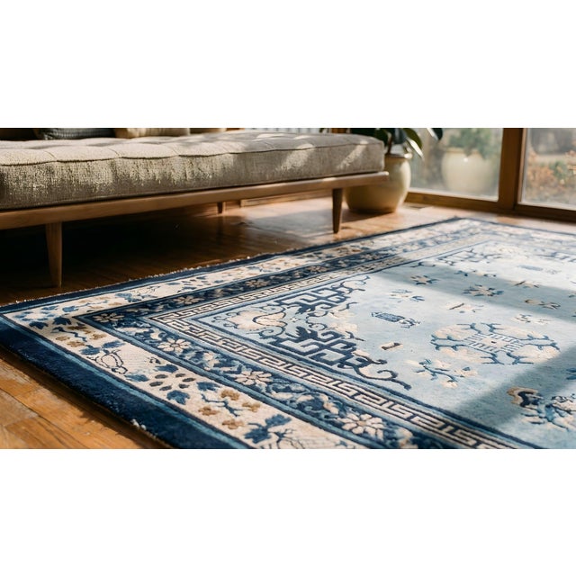 Antique Chinese Peking Rug 9' 0" x 11' 6" For Sale - Image 10 of 10