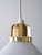 Metal Scandinavian Pendant Lamp in Glass and Brass, 1950s For Sale - Image 7 of 8