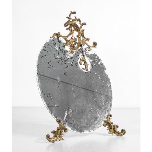 Art Nouveau Table Mirror with Bronze Frame For Sale - Image 5 of 18