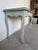 Vintage Italian French Provincial Louis XV Style Writing Desk With Glass Top For Sale - Image 9 of 12