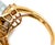 Metal Mid 20th Century Cultured Pearl & Diamond Cocktail Ring 14k Yellow Gold Size 6.5 For Sale - Image 7 of 8