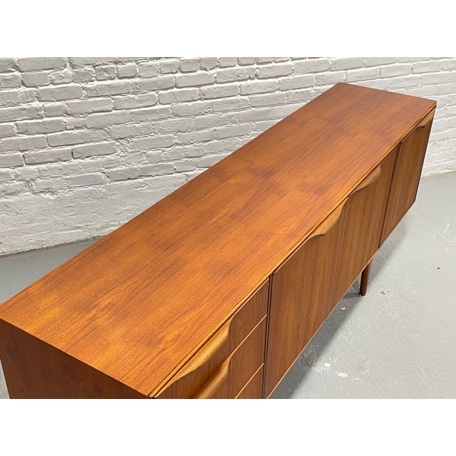 Mid Century Modern Teak Sideboard by Tom Robertson for McIntosh | Vintage Credenza Buffet Bar Cabinet, C. 1960's For Sale - Image 13 of 14