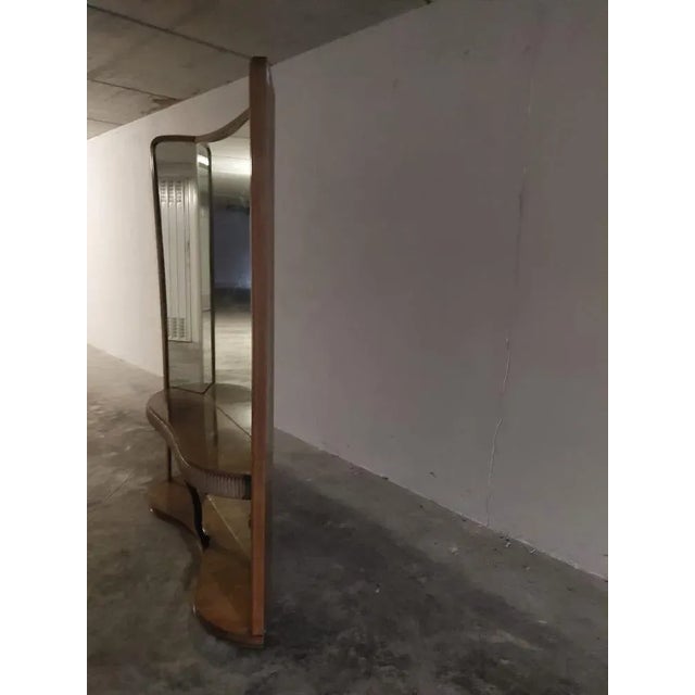 Wood Mirror attributed to Osvaldo Borsani, 1940s For Sale - Image 7 of 10