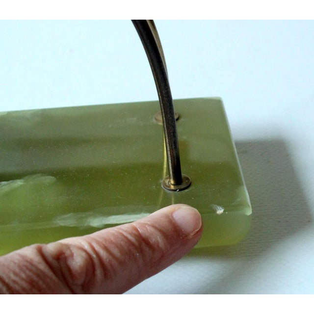 Mid Century Onyx and Brass Letter Holder For Sale - Image 6 of 7
