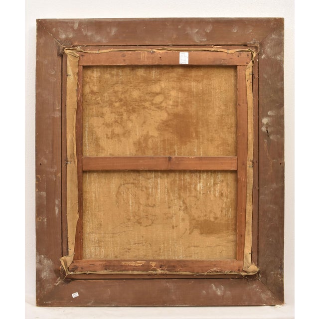 Maurice Alfred Decamps, Art Deco Still Life with Vase of White Roses, 1920s-1940s, Oil on Canvas For Sale - Image 10 of 11