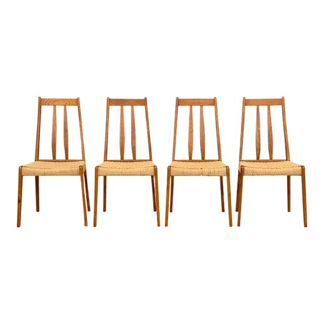 1960s Danish Modern Teak Dining Chairs - Set of 4 For Sale
