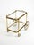 Gold Neoclassical Brass Bar Cart with Glass Trays from Maison Jansen, 1960s For Sale - Image 8 of 18