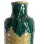 1990s Tall Ceramic Dark Green Yellow Flower Vase For Sale - Image 5 of 9