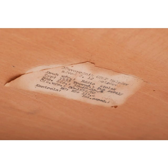 Mid-Century Modern Beech Table, 1950s For Sale - Image 4 of 6