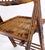 Burnt Bamboo Vintage Folding Cafe Occasional Table w/ Two Matching Chairs Set For Sale - Image 9 of 16
