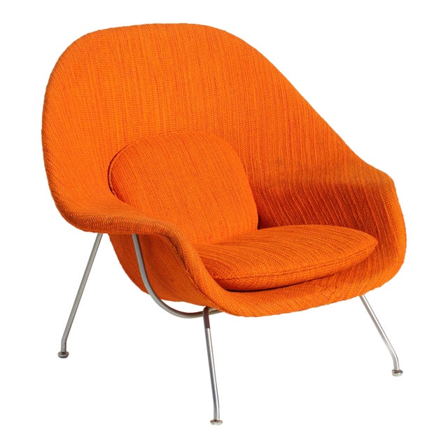 Eero Saarinen Womb Chair With Original Upholstery & Steel Frame Chairish