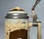 Antique 1800's German Mettlach Villeroy Boch Pottery Pewter Lidded Beer Stein For Sale In New York - Image 6 of 14