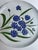 Late 20th Century Italian Glazed White Pottery Platter With Blue Cornflowers For Sale - Image 9 of 18