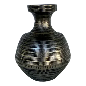 Currey & Co. Modern Silver Finished Nallan Vase