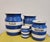 Blue 1930's T. Green Cornish Ware Blue and White Ceramic Canister - Set of 4 For Sale - Image 8 of 12