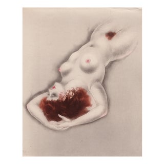 Louis Icart, Very Prominent Nipples from The Life of Breasts, Nude, Original Etching & Aquatint, 1945 For Sale