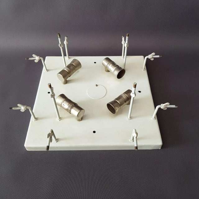 White Mid-Century Modern Model Heidelberg Ceiling Light by J. T. Kalmar, 1970s For Sale - Image 8 of 13