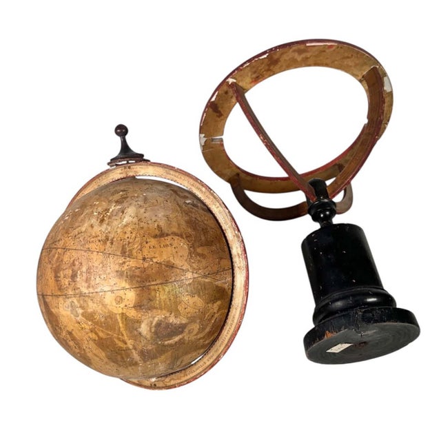 Early 19th Century Terrestrial Globe by Félix Delamarche, Also Known as Charles-François Delamarche For Sale - Image 15 of 17
