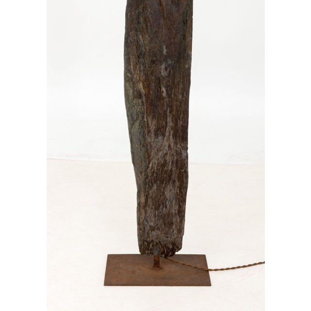 Late 20th Century Petrified Wood Floor Lamp For Sale - Image 5 of 6