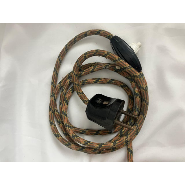 Cream Art Deco Marble and Chrome Table Lamp For Sale - Image 8 of 10