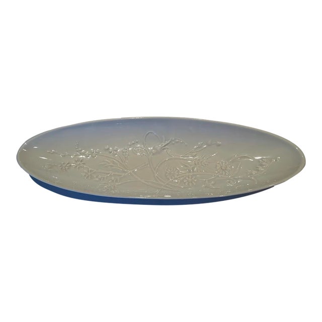 1950's Stamped Whittier Pottery Company Oval Serving Dish For Sale